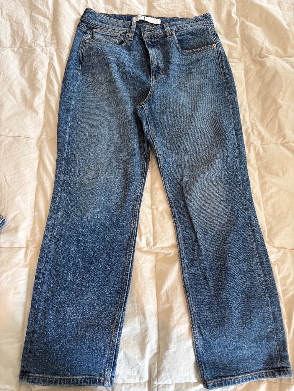 AYR The Yes Yes Yes Jeans 30 High Rise Relaxed Straight Vintage Denim